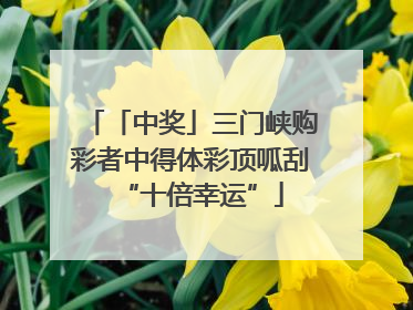 「中奖」三门峡购彩者中得体彩顶呱刮“十倍幸运”