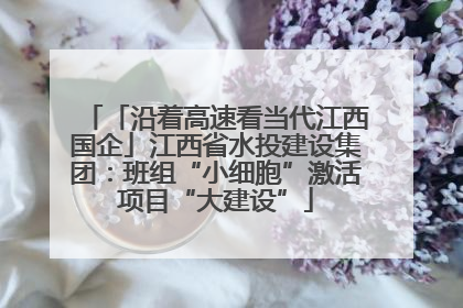 「沿着高速看当代江西国企」江西省水投建设集团：班组“小细胞”激活项目“大建设”