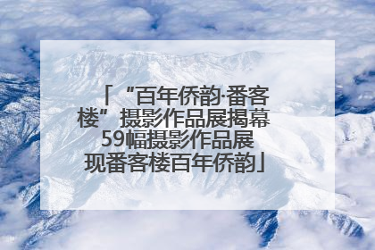 “百年侨韵·番客楼”摄影作品展揭幕 59幅摄影作品展现番客楼百年侨韵