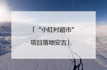 “小红村超市”项目落地安吉