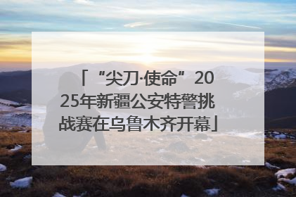 “尖刀·使命”2025年新疆公安特警挑战赛在乌鲁木齐开幕