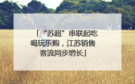 “苏超”串联起吃喝玩乐购，江苏销售客流同步增长