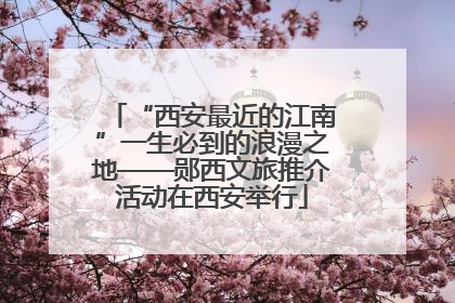 “西安最近的江南”一生必到的浪漫之地——郧西文旅推介活动在西安举行