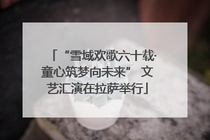 “雪域欢歌六十载·童心筑梦向未来” 文艺汇演在拉萨举行