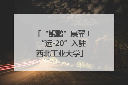 “鲲鹏”展翼！“运-20”入驻西北工业大学