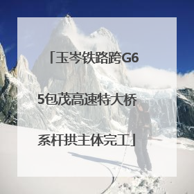 玉岑铁路跨G65包茂高速特大桥系杆拱主体完工