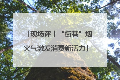 现场评丨“街巷”烟火气激发消费新活力
