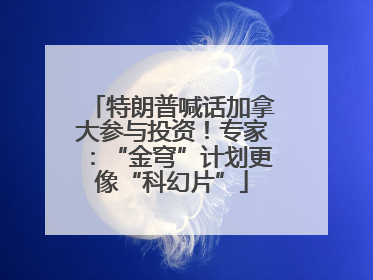 特朗普喊话加拿大参与投资！专家：“金穹”计划更像“科幻片”