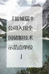 盐城瑞丰公司入围全国储粮技术示范点单位