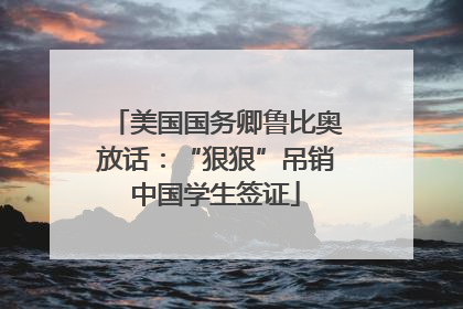 美国国务卿鲁比奥放话：“狠狠”吊销中国学生签证