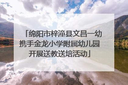 绵阳市梓潼县文昌一幼携手金龙小学附属幼儿园开展送教送培活动