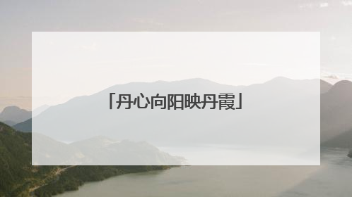 丹心向阳映丹霞