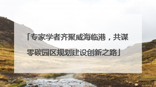 专家学者齐聚威海临港，共谋零碳园区规划建设创新之路
