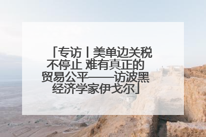 专访丨美单边关税不停止 难有真正的贸易公平——访波黑经济学家伊戈尔