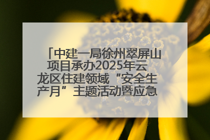 中建一局徐州翠屏山项目承办2025年云龙区住建领域“安全生产月”主题活动暨应急救援演练观摩会
