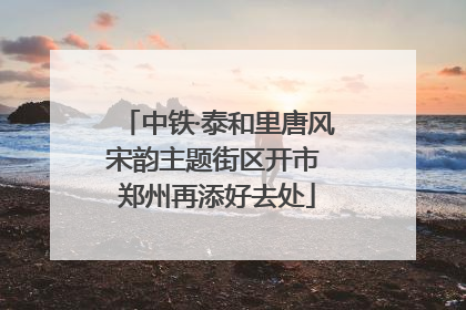 中铁·泰和里唐风宋韵主题街区开市 郑州再添好去处