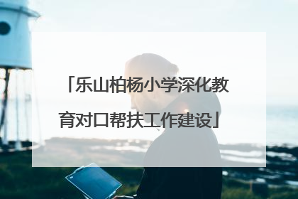 乐山柏杨小学深化教育对口帮扶工作建设