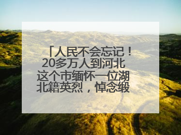 人民不会忘记!20多万人到河北这个市缅怀一位湖北籍英烈,悼念缎带挂满纪念馆