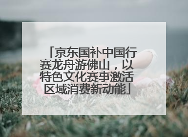 京东国补中国行赛龙舟游佛山，以特色文化赛事激活区域消费新动能