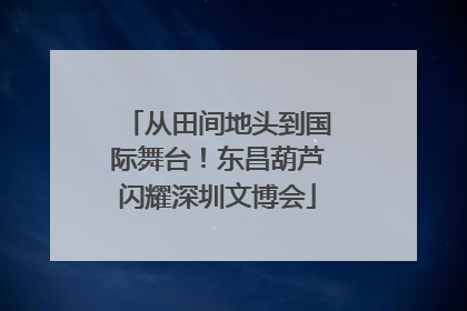 从田间地头到国际舞台！东昌葫芦闪耀深圳文博会
