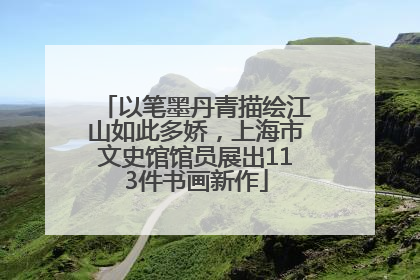 以笔墨丹青描绘江山如此多娇，上海市文史馆馆员展出113件书画新作