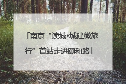 南京“读城•城建微旅行”首站走进颐和路
