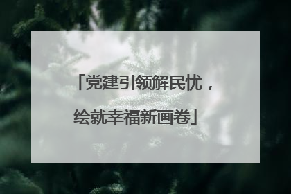 党建引领解民忧，绘就幸福新画卷
