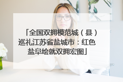 全国双拥模范城（县）巡礼江苏省盐城市：红色盐阜绘就双拥宏图