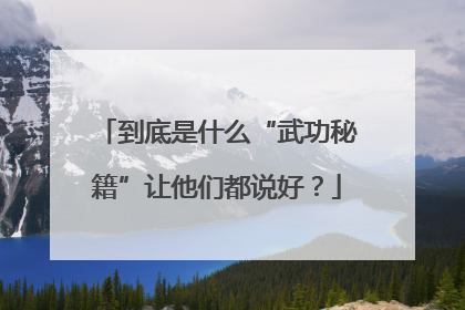 到底是什么“武功秘籍”让他们都说好？