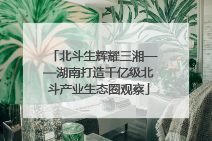 北斗生辉耀三湘——湖南打造千亿级北斗产业生态圈观察