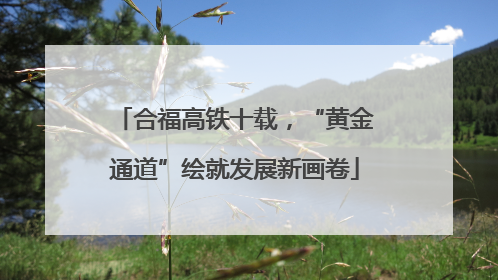 合福高铁十载，“黄金通道”绘就发展新画卷