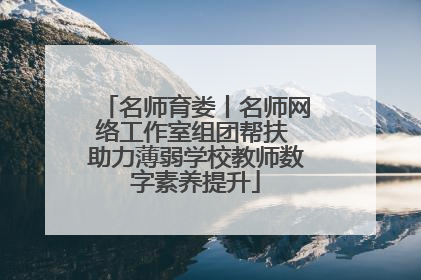 名师育娄丨名师网络工作室组团帮扶 助力薄弱学校教师数字素养提升