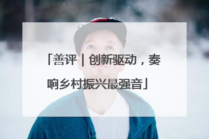 善评｜创新驱动，奏响乡村振兴最强音