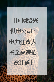 国网绍兴供电公司：电力迁改为甬金高速拓宽让道