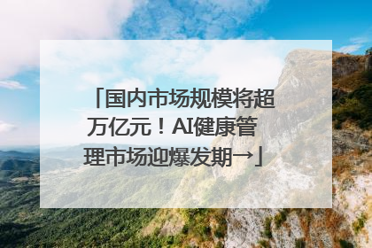国内市场规模将超万亿元！AI健康管理市场迎爆发期→