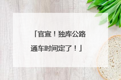 官宣！独库公路通车时间定了！