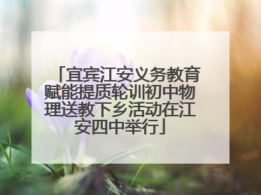 宜宾江安义务教育赋能提质轮训初中物理送教下乡活动在江安四中举行