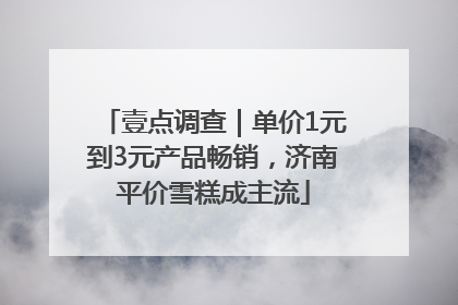 壹点调查｜单价1元到3元产品畅销，济南平价雪糕成主流