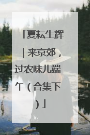 夏耘生辉｜来京郊，过农味儿端午（合集下）