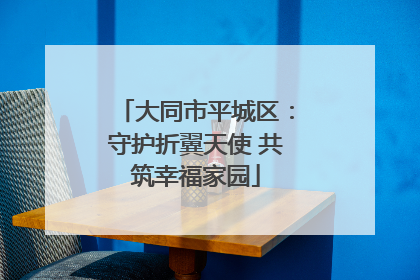 大同市平城区：守护折翼天使 共筑幸福家园