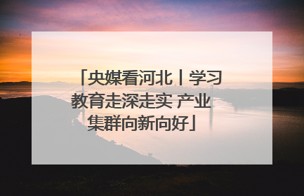 央媒看河北丨学习教育走深走实 产业集群向新向好