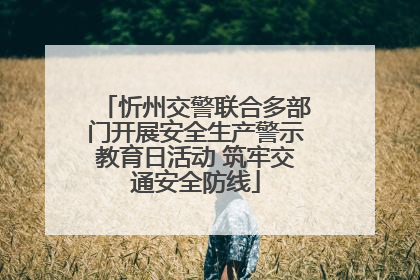忻州交警联合多部门开展安全生产警示教育日活动 筑牢交通安全防线