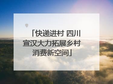 快递进村 四川宣汉大力拓展乡村消费新空间
