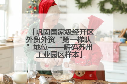 巩固国家级经开区外贸外资“第一梯队”地位——解码苏州工业园区样本