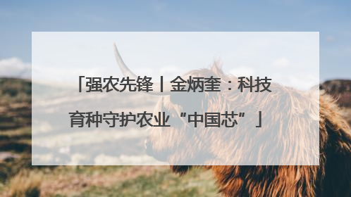 强农先锋丨金炳奎：科技育种守护农业“中国芯”