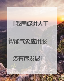 我国促进人工智能气象应用服务有序发展