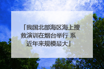 我国北部海区海上搜救演训在烟台举行 系近年来规模最大