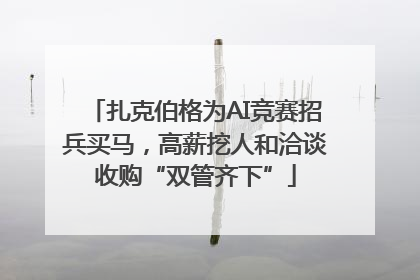 扎克伯格为AI竞赛招兵买马，高薪挖人和洽谈收购“双管齐下”