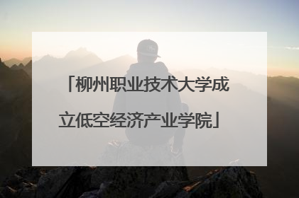 柳州职业技术大学成立低空经济产业学院