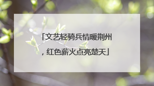 文艺轻骑兵情暖荆州，红色薪火点亮楚天